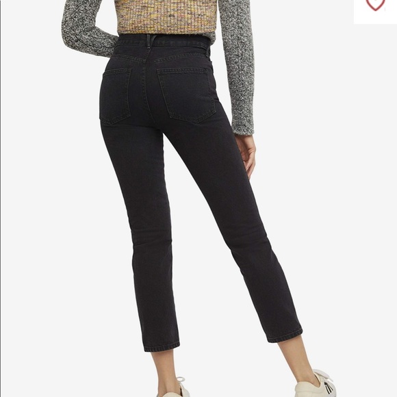 Free people stovepipe black Jean size 27 - Picture 1 of 8